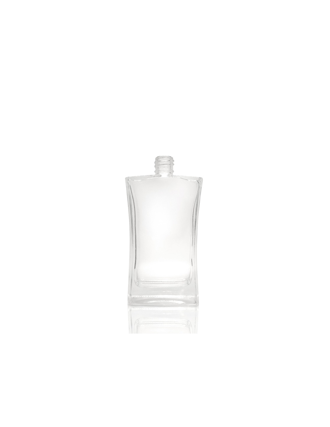 Bottiglia per profumi trasparente da 30 ml con spruzzatore e tappo in  alluminio.