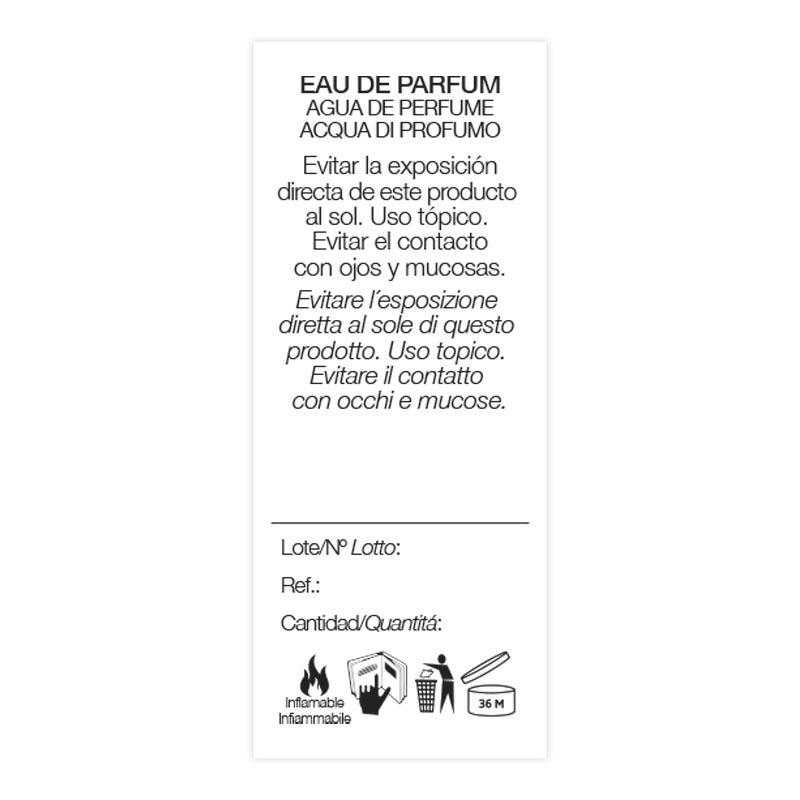 Etichette indicative Spagnolo/ Italiano - Accessori per profumi