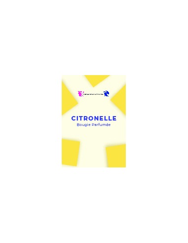 Bougie parfumée Citronelle- Parfum d'ambiance