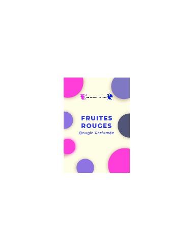 Bougie parfumée Fruits Rouges- Lara