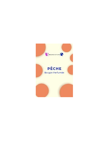 Bougie parfumée Pêche - Parfum d'ambiance