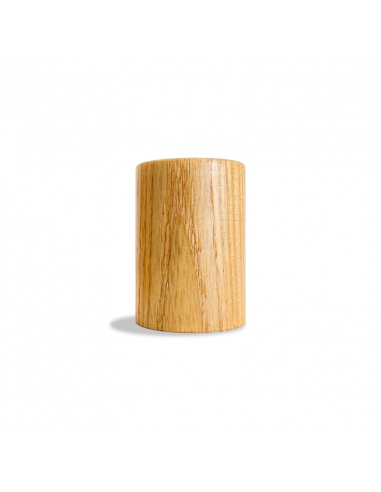 Tapón de perfume redondo madera claro para agrafar