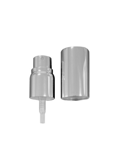 Perfume Short Pump Sprayer - Silver shine