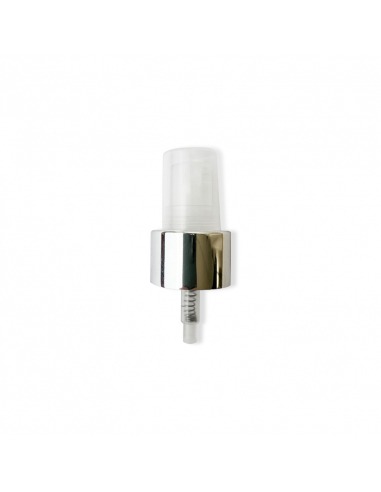 Spray pulverizador plata brillo para frascos de perfumes boca 20/410